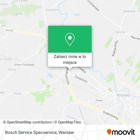 Mapa Bosch Service Specservice