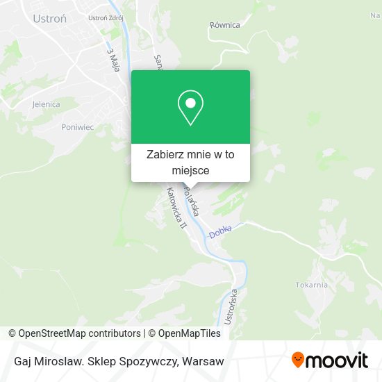 Mapa Gaj Miroslaw. Sklep Spozywczy