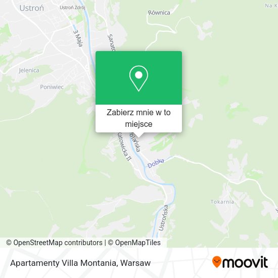 Mapa Apartamenty Villa Montania