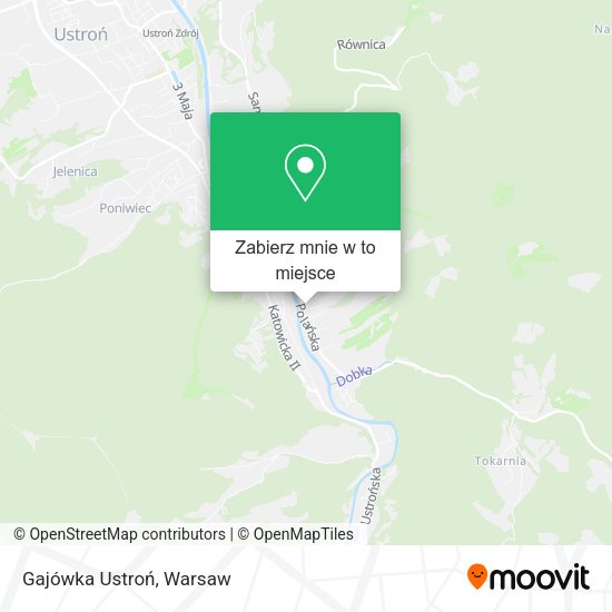 Mapa Gajówka Ustroń