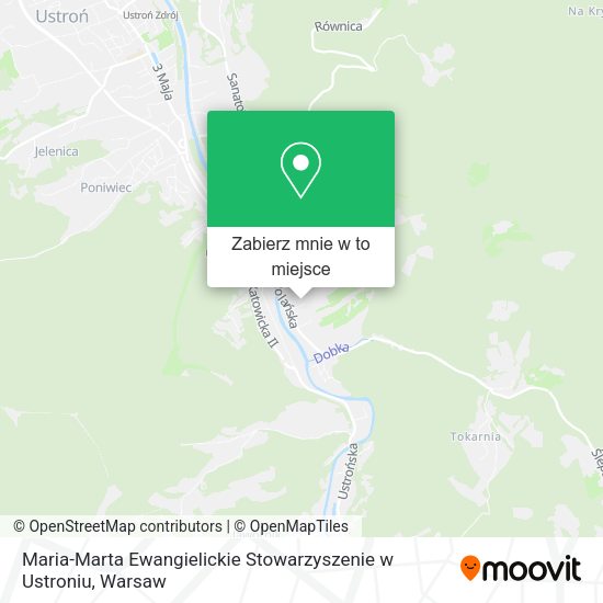 Mapa Maria-Marta Ewangielickie Stowarzyszenie w Ustroniu