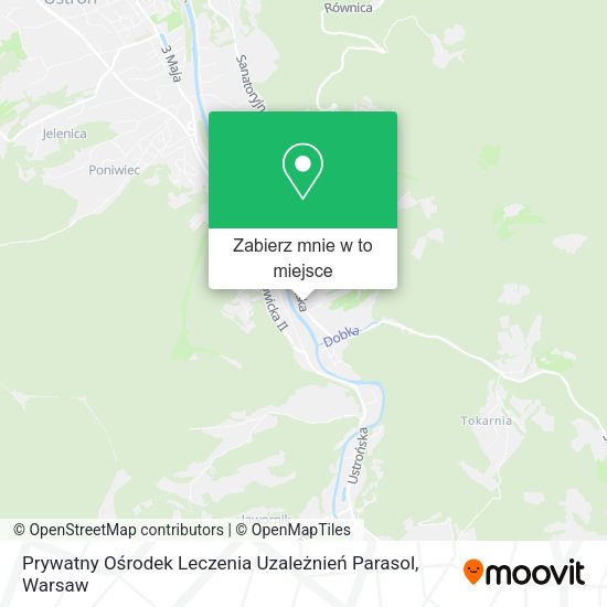 Mapa Prywatny Ośrodek Leczenia Uzależnień Parasol