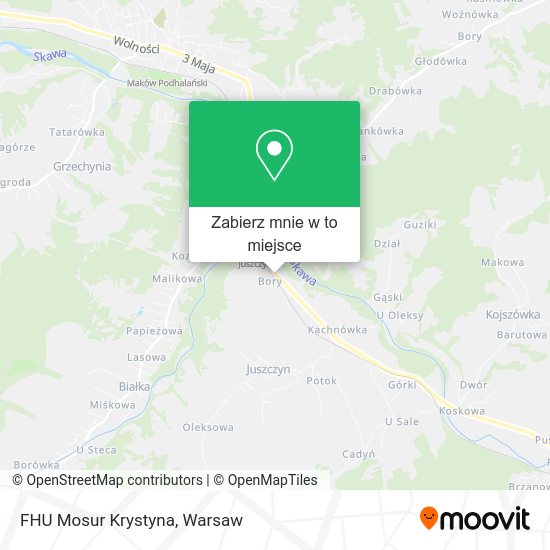 Mapa FHU Mosur Krystyna