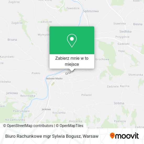 Mapa Biuro Rachunkowe mgr Sylwia Bogusz