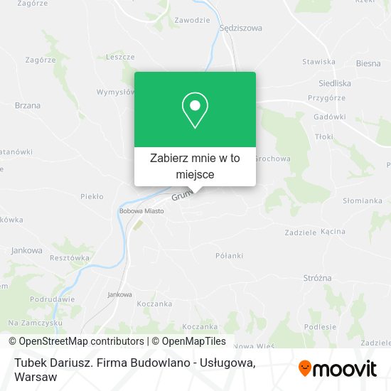 Mapa Tubek Dariusz. Firma Budowlano - Usługowa