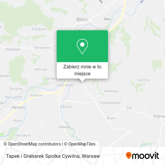 Mapa Tapek i Grabarek Spolka Cywilna