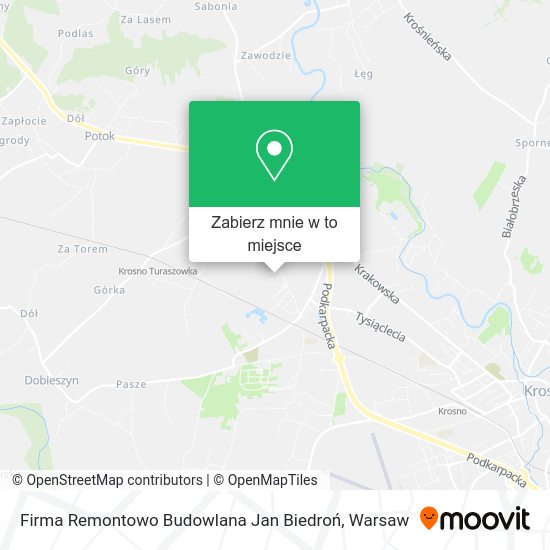 Mapa Firma Remontowo Budowlana Jan Biedroń