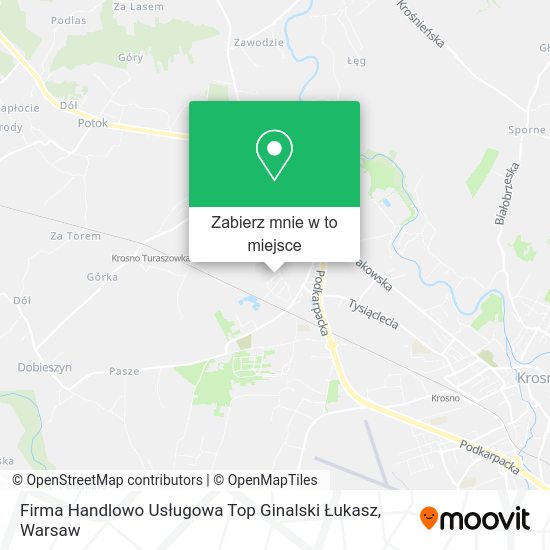 Mapa Firma Handlowo Usługowa Top Ginalski Łukasz