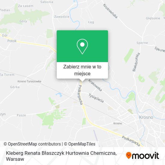 Mapa Kleberg Renata Błaszczyk Hurtownia Chemiczna