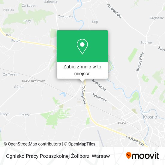 Mapa Ognisko Pracy Pozaszkolnej Żoliborz