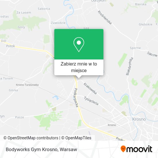 Mapa Bodyworks Gym Krosno