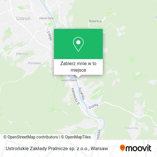 Mapa Ustrońskie Zakłady Pralnicze sp. z o.o.