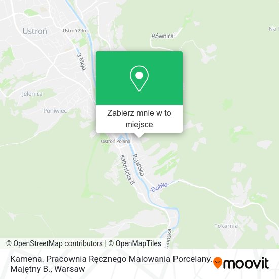 Mapa Kamena. Pracownia Ręcznego Malowania Porcelany. Majętny B.