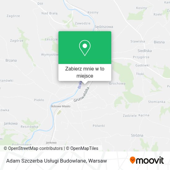 Mapa Adam Szczerba Usługi Budowlane