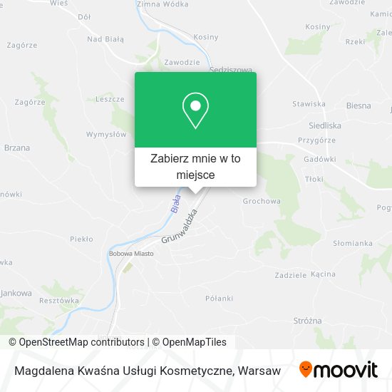 Mapa Magdalena Kwaśna Usługi Kosmetyczne