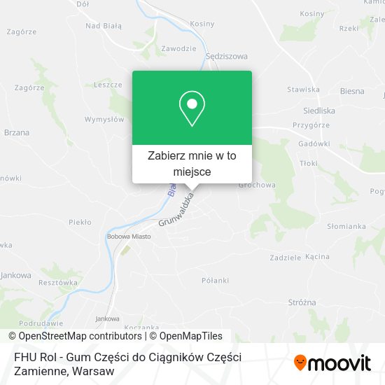 Mapa FHU Rol - Gum Części do Ciągników Części Zamienne