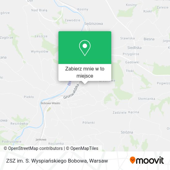 Mapa ZSZ im. S. Wyspiańskiego Bobowa