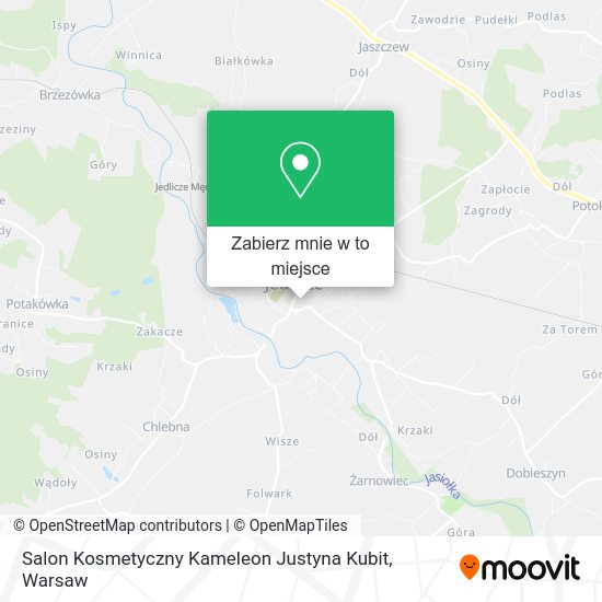 Mapa Salon Kosmetyczny Kameleon Justyna Kubit