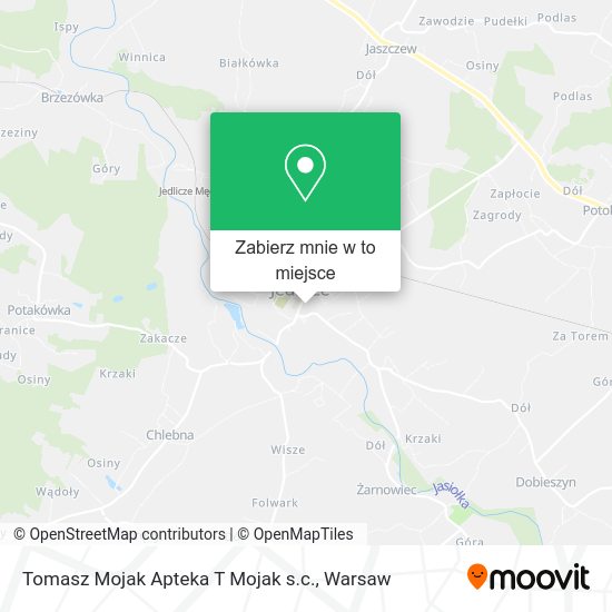 Mapa Tomasz Mojak Apteka T Mojak s.c.