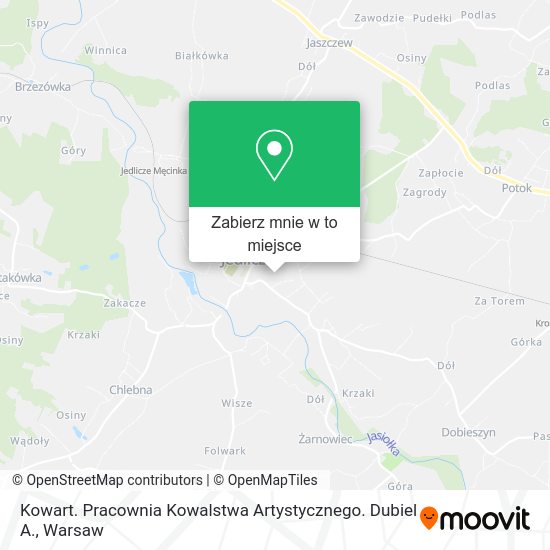 Mapa Kowart. Pracownia Kowalstwa Artystycznego. Dubiel A.