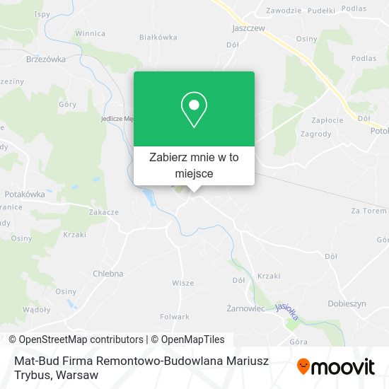 Mapa Mat-Bud Firma Remontowo-Budowlana Mariusz Trybus