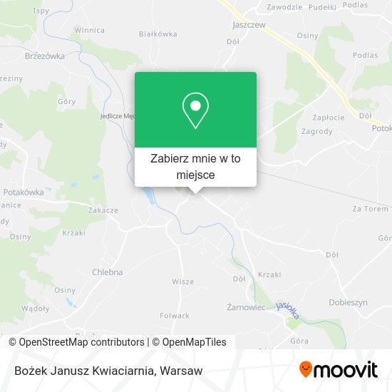 Mapa Bożek Janusz Kwiaciarnia