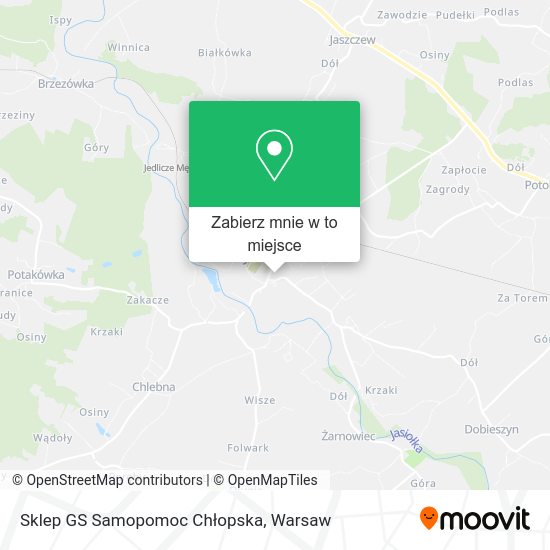 Mapa Sklep GS Samopomoc Chłopska