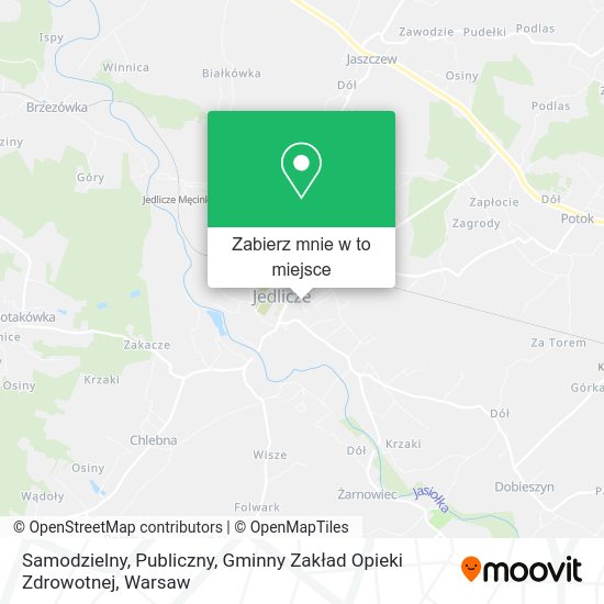 Mapa Samodzielny, Publiczny, Gminny Zakład Opieki Zdrowotnej