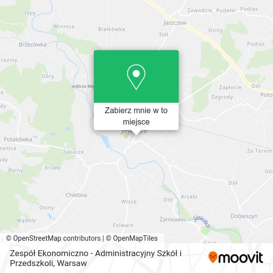 Mapa Zespół Ekonomiczno - Administracyjny Szkół i Przedszkoli