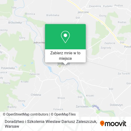 Mapa Doradztwo i Szkolenia Wieslaw Dariusz Zaleszczuk