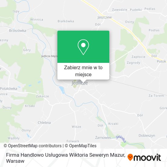 Mapa Firma Handlowo Usługowa Wiktoria Seweryn Mazur