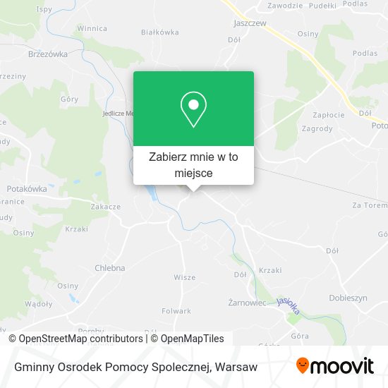 Mapa Gminny Osrodek Pomocy Spolecznej