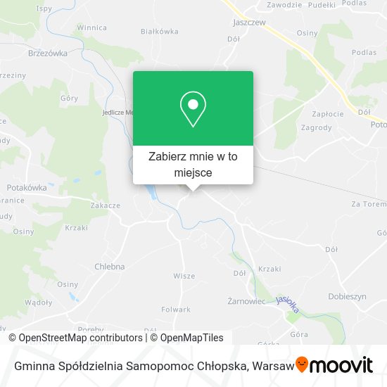 Mapa Gminna Spółdzielnia Samopomoc Chłopska