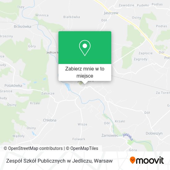 Mapa Zespół Szkół Publicznych w Jedliczu