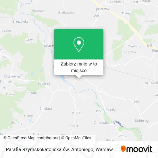 Mapa Parafia Rzymskokatolicka św. Antoniego