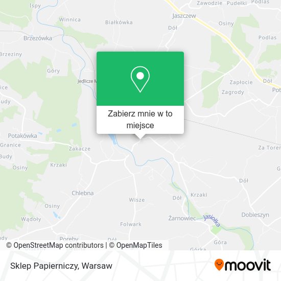 Mapa Sklep Papierniczy