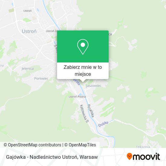 Mapa Gajówka - Nadleśnictwo Ustroń