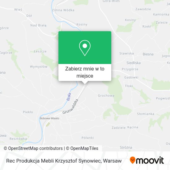 Mapa Rec Produkcja Mebli Krzysztof Synowiec