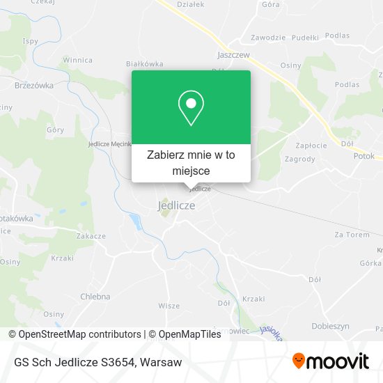 Mapa GS Sch Jedlicze S3654