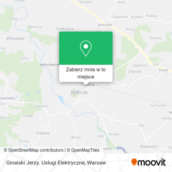 Mapa Ginalski Jerzy. Usługi Elektryczne