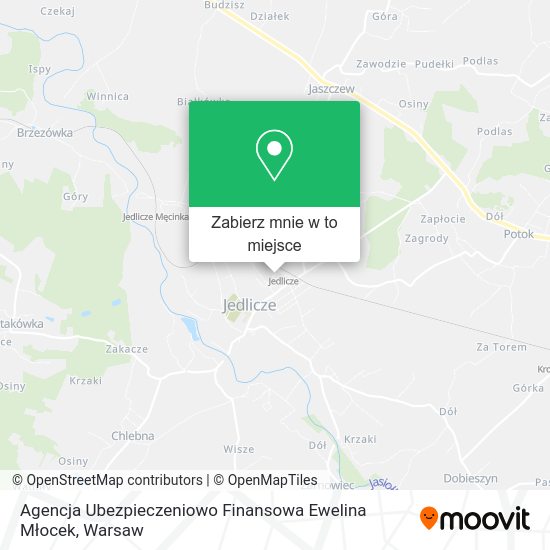 Mapa Agencja Ubezpieczeniowo Finansowa Ewelina Młocek