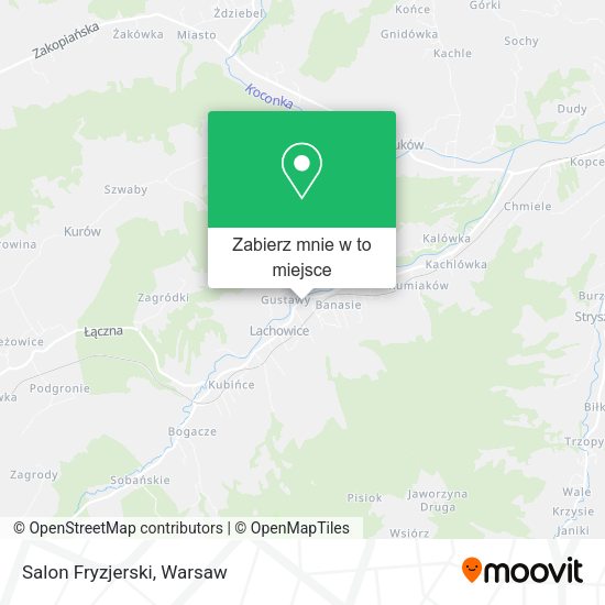 Mapa Salon Fryzjerski