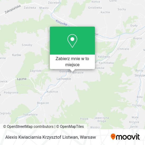 Mapa Alexis Kwiaciarnia Krzysztof Listwan