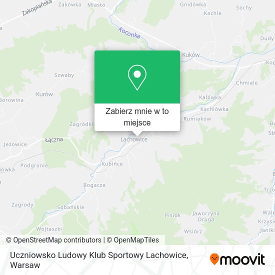 Mapa Uczniowsko Ludowy Klub Sportowy Lachowice