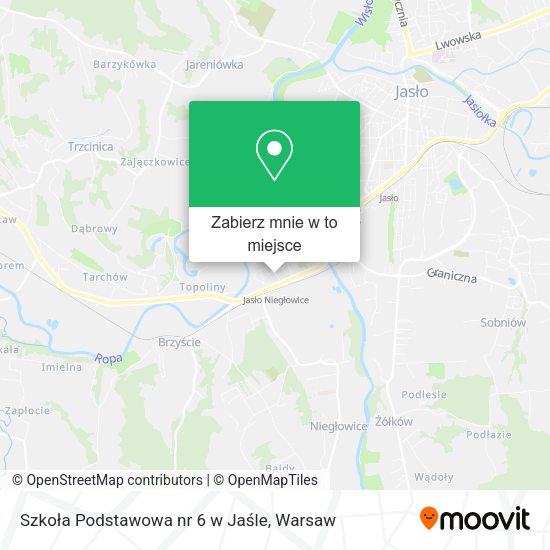 Mapa Szkoła Podstawowa nr 6 w Jaśle