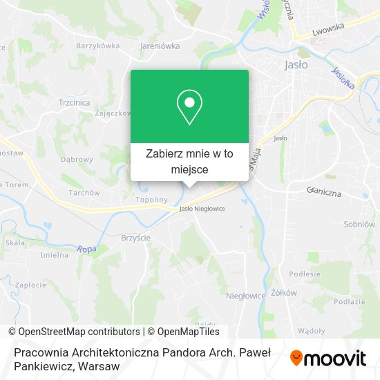 Mapa Pracownia Architektoniczna Pandora Arch. Paweł Pankiewicz