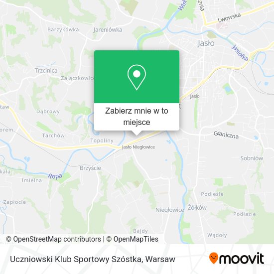 Mapa Uczniowski Klub Sportowy Szóstka