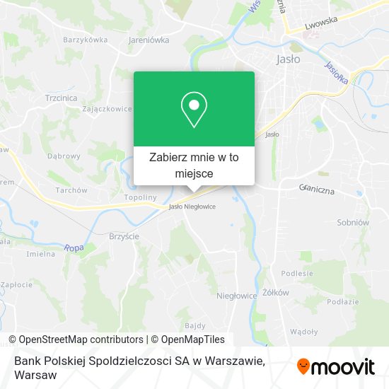 Mapa Bank Polskiej Spoldzielczosci SA w Warszawie