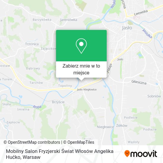 Mapa Mobilny Salon Fryzjerski Świat Włosów Angelika Hućko