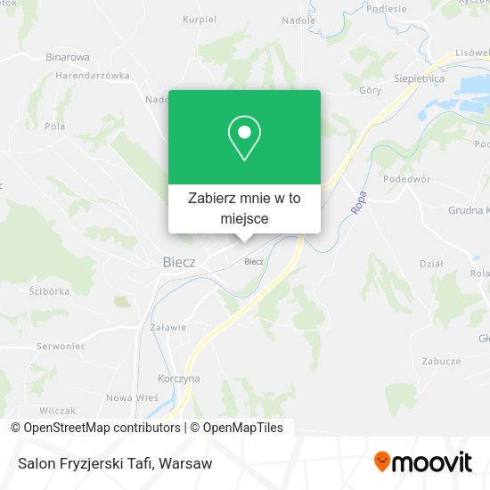 Mapa Salon Fryzjerski Tafi